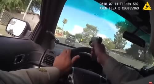 Las Vegas Shooting Watch cop's body cam of dramatic chase, shoot-out with some rammstein sound(repost)