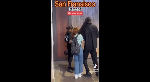 Nasty Little Shit Steals A Girl's Purse, Laughs Before Assaulting Her In San Francisco