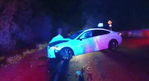 Drunk driver hits patrol car while officer investigates separate DUI