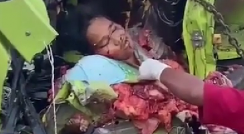 Gruesome Crash In Indonesia