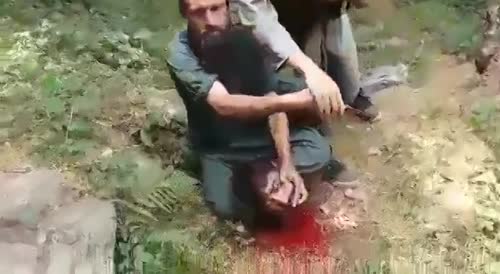 Taliban Member Slits Soldier's Throat