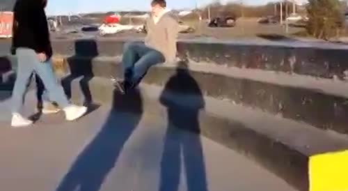 Immigrants Assault Local Guy in Russia
