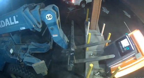 Suspects used forklift to steal an ATM machine from a California credit union