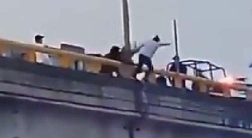 Depressed Girl Jumps From An Overpass In Mexico