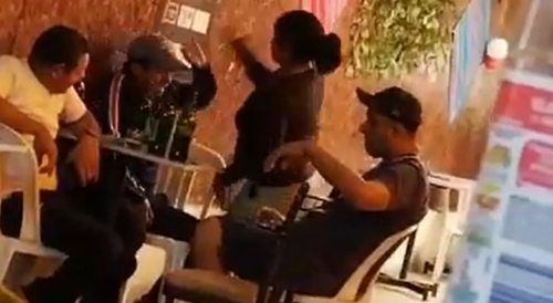 Caught Him Drinking With Friends