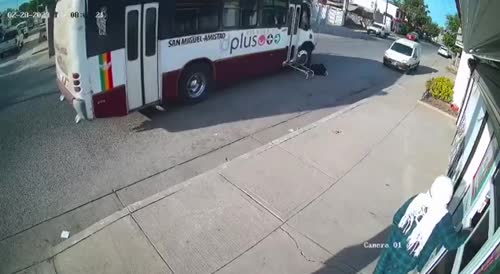 Bus driver runs over old man)repost)
