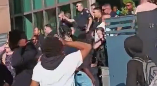300 Providence students get into a brawl with 40 Police officers