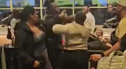 Relax fight in airport