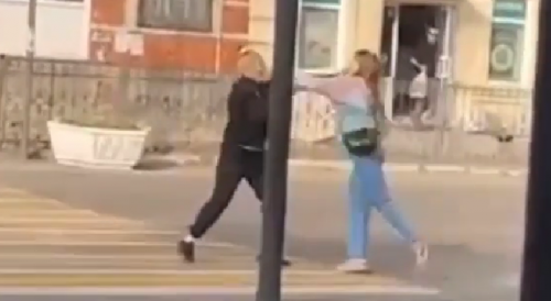 Fight Between Two Couples Breaks Out In Russian Town