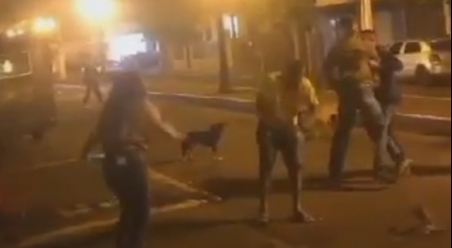 Brazilian woman knocks out the aggressor
