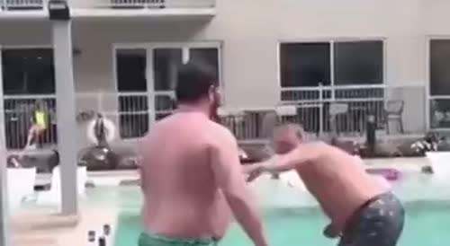 Fight at the pool