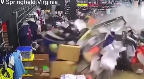 Female Driver Slams into Springfield Store