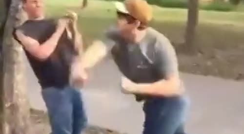 White man beats another white man for reasons unknown