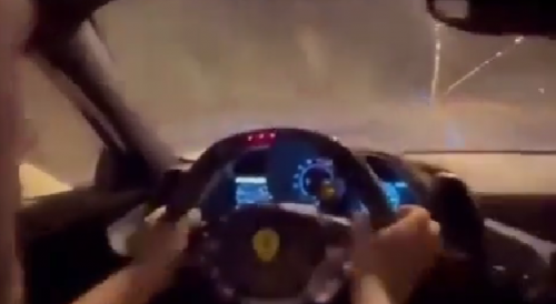 Haha, Dumbass On Ferrari