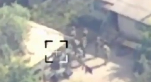Group Of Soldiers Attacked By Drone