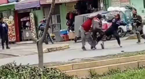 Colombian And Venezuelan Immigrants Fight With Machete In Chile