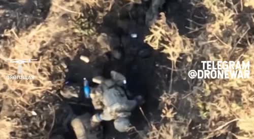 Precise Artillery Shot On Ukrainian Soldier