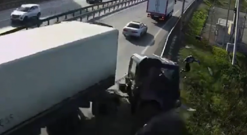 Wild Close Call On Russian Road