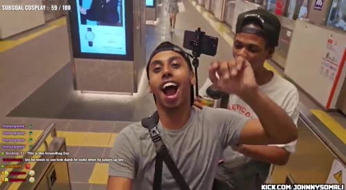 Somali-American streamer harassing passengers in Tokyo