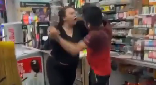 Mean Woman Provokes A Fight Inside The Portland Store