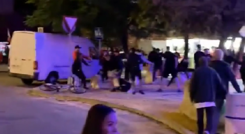 Sevilla vs. Arsenal Fans Fight Before the Game