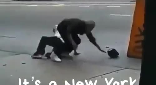 Old Men Fight in NYC