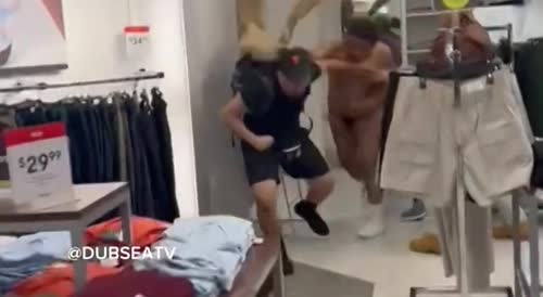 Naked Guy In Target Store Pummelled