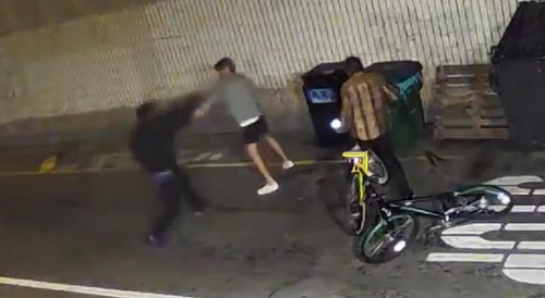 Cyclist Kicked In The Face After Confrontation In Los Angeles
