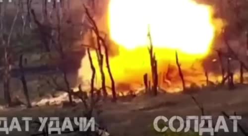 Ukrainian Soldier Tries To Homerun Live Explosive