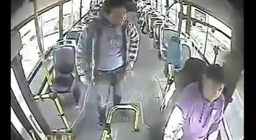 Drunk Bastard Beats A Bus Driver In Random Attack