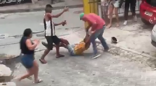 Fatal Street Fight In Vila Sao Pedro
