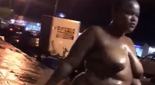Drunk, Naked African Woman Denied Entry Into Club