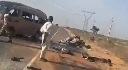 Van Full Of Immigration Officers Flipped Killing Several In Nigeria