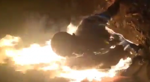 Self Immolation In  Protest In Congo