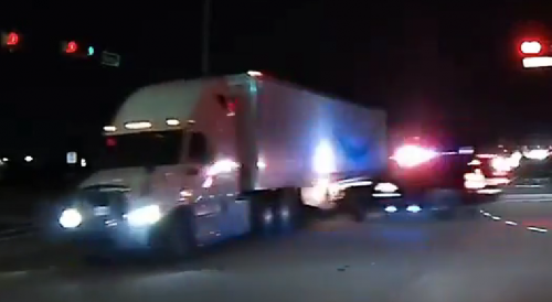 Texas DPS trooper crashed into an Amazon truck while trying to get to the scene.