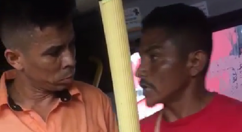 Driver VS Passenger Fight On Brazilian Bus