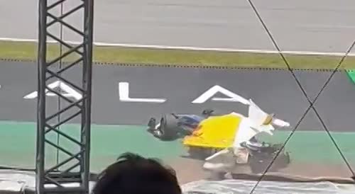 Formula One Car Crash Grandstand View
