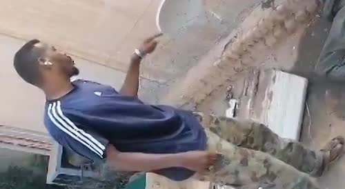 Creepy Footage Of A Man Killed By Sudanese Army Sniper