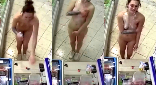 Naked Woman Has Mental Breakdown In Grocery Store