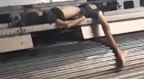 Dead Dude Travels By Train
