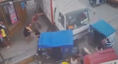 Box Truck Crushing Pedestrians After Pedal Error In Peru