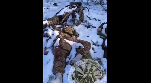 Mountains of corpses of Ukrainians, on the eastern front