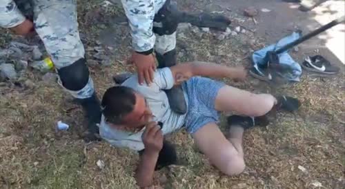 National Guards Beat Cartel Related Criminal In Michoacan
