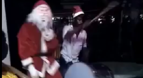 Indian Santa Falls Into The Well