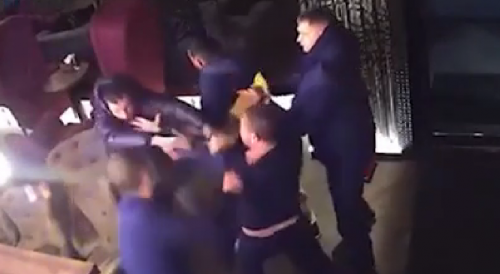 Off Duty Cop Attacked By Drunk Mob Inside The Bar In Russia