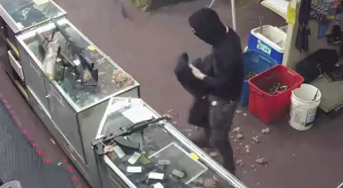 LOL: Dummy Falls From Ceiling While Robbing Pawn Shop