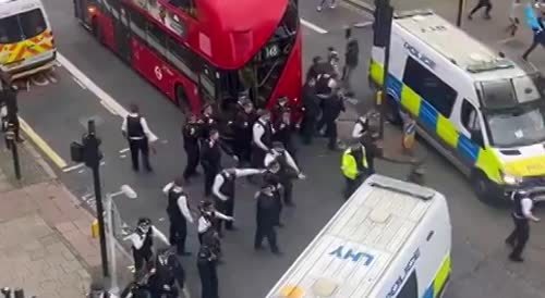 Eritrean Protesters Attack Cops in South London with Sticks