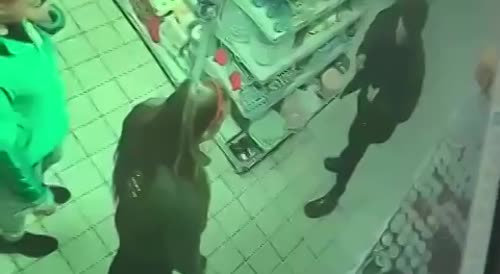 Man Caught Pissing Inside The Store In Russia