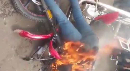 Motorcycle Thieves Burn Bright In Kenya