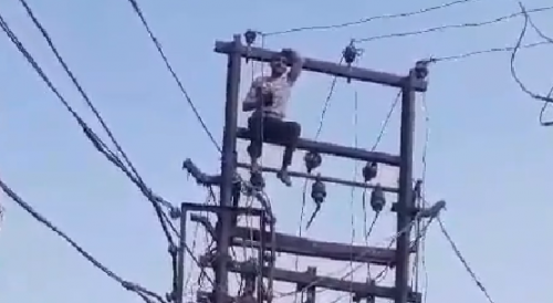 Man With Mental Issues Electrocuted In India